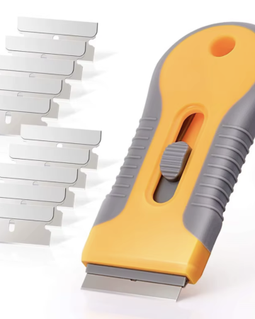 Glue Removal Blade Glass Oven Razor Scraper Plastic Handle Razor Scraper Spatula Car Film Tool Window Cleaning Blade Scraper