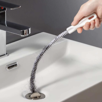Flexible Sink Cleaning Brush Drain Pipe Dredging Cleaning Brush, Reusable Drain Unblocker Brush Dredge Tool Cleaner Stick