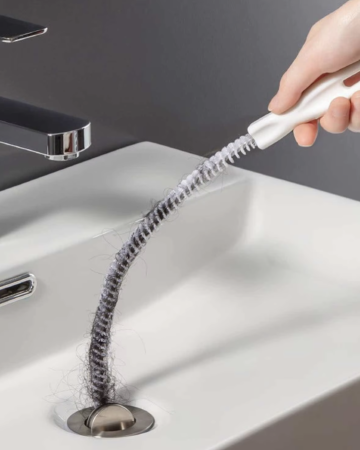 Flexible Sink Cleaning Brush Drain Pipe Dredging Cleaning Brush, Reusable Drain Unblocker Brush Dredge Tool Cleaner Stick