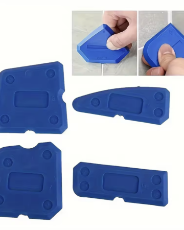 4pcs Silicone Glass Cement Scraper Sealant Grout Remover Tool Home Finishing Caulking Tools Home Cleaning Hand Spatula Tool
