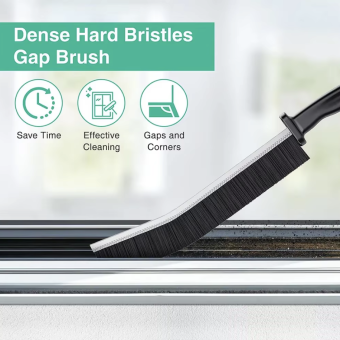 Gap Cleaning Brush Hard-Bristled Crevice Cleaning Brush for Stiff Angled Bristles Tile Bathroom Kitchen Toilet Cleaning Tool