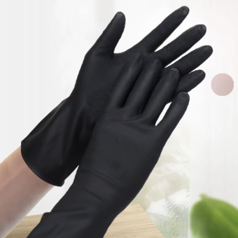 1 Pair Cleaning Gloves Kitchen Waterproof Housework Cleaning Laundry Dishwashing Gloves Wear Resistant Gloves