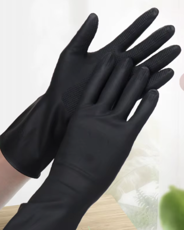 1 Pair Cleaning Gloves Kitchen Waterproof Housework Cleaning Laundry Dishwashing Gloves Wear Resistant Gloves