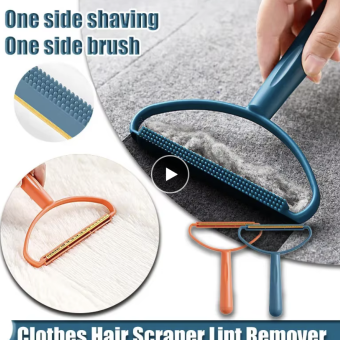 Clothes Hair Scraper Portable Double Sided Lint Remover Pet Hair Remover Manual Lint Roller Carpet Coat Sweater Clean Lint Brush
