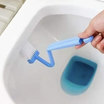 Curved Toilet Brush Long Handle Toilet Cleaning Brush Household Deep Cleaning Tool Bathroom Supplies