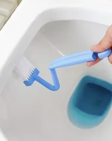 Curved Toilet Brush Long Handle Toilet Cleaning Brush Household Deep Cleaning Tool Bathroom Supplies