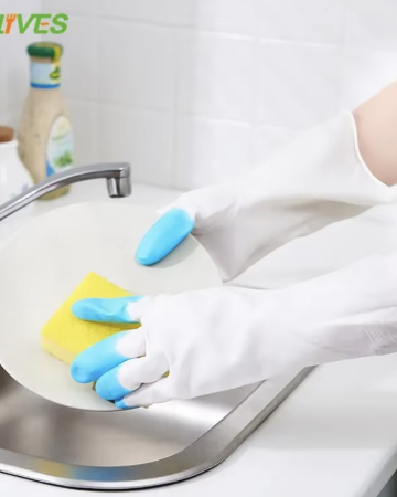 Right hand gloves dishwashing cleaning cloth kitchen gloves house cleaning tools dish washing gloves